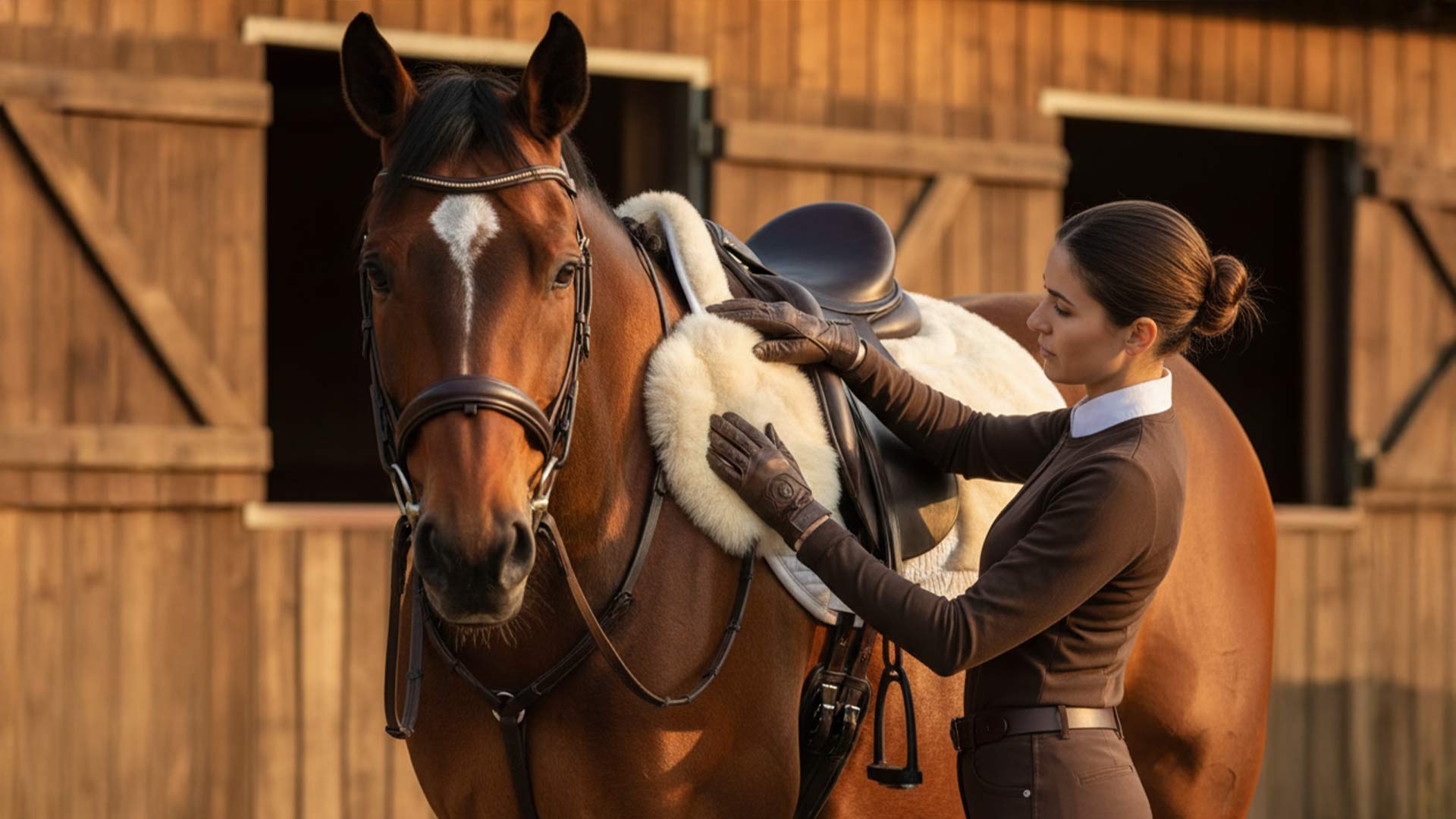 Horses and Jockeys Love The Sheep fur Saddle More Than Anything!