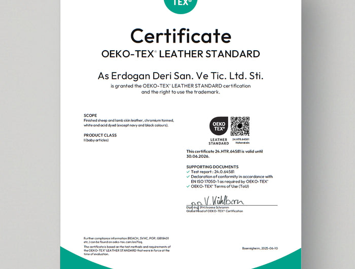 <h3>OEKO-TEX® LEATHER STANDARD – Product Safety and Testing for Harmful Substances</h3>