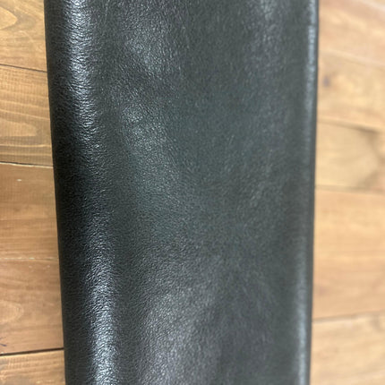 Куртка пилот из овчины - двусторонняя/черная трещиноватая отделка - натуральная экрю кудрявая шерсть - 15 мм